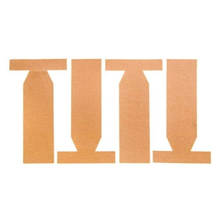 Soft Moleskin Turf Toe Strap with Pressure Sensitive Adhesive Backing - 4 Pack