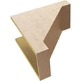 thumbnail image 6 of 10"W x 20"D x 20"H Classic Burlington Rough Cedar Woodgrain TimberThane Corbel, Primed Tan, 6 of 6