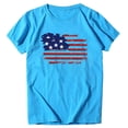 thumbnail image 4 of SMihono Hauts pour Femmes Été Décontracté Chic Femmes Décontracté Été Imprimé Manches Courtes Col Rond T-Shirt Ample Blouse Hauts T-Shirt Oversize pour Femmes 2023, 4 of 4