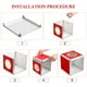 thumbnail image 2 of WORGEOUS Caja de lotería de reunión anual transparente Caja de lotería desmontable Caja de sorteo, 2 of 5