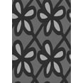 thumbnail image 1 of Ahgly Company Machine Washable Indoor Rectangle Transitional Charcoal Black Area Rugs, 2' x 4', 1 of 7