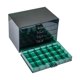 thumbnail image 5 of Organizador de joyería Caja de almacenamiento de uñas 120 cuadrículas Gabinete de contenedor de organización para anillos Beeds Parring oscuro, 5 of 10