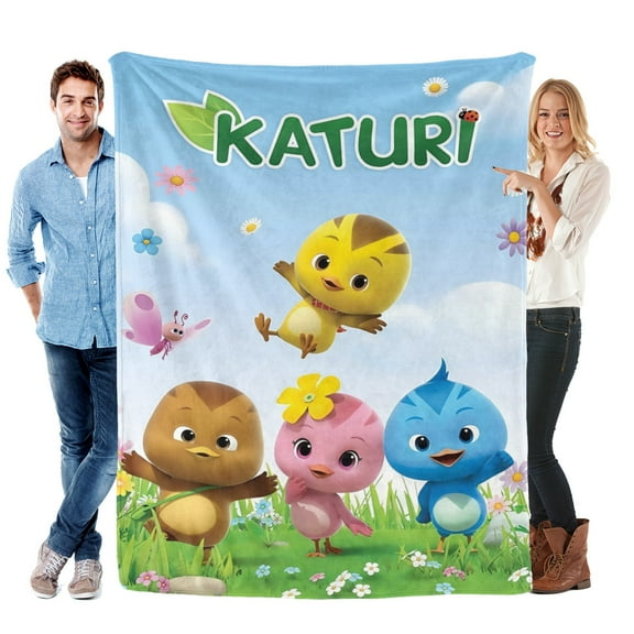Throw Blanket for Katuri Bed Couch Soft Warm 30x40 Inch Flannel Blanket for Kids Boys Girls Gifts Home Decor