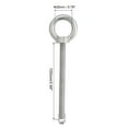 thumbnail image 2 of Uxcell M8 x 100mm Lifting Shoulder Eye Bolt Stainless Steel Lifting Ring Threaded Eyebolt with Nuts and Washers 3Pcs, 2 of 6