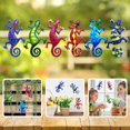 thumbnail image 3 of Decoración De Arte De Pared De Gecko De Metal Escultura Colgante Al Aire Libre Para El Dormitorio En Casa Sala De Estar Jardín De Oficina Sweethay HA043467-02, 3 of 6