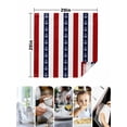 thumbnail image 4 of Nautical Anchor Cloth Napkins Set of 6 Reusable Dinner Napkins, Red Navy Blue White Stripe Geometric Cocktail Napkin Washable Table Napkins for Wedding/Holiday Party/Baby Shower 20"x20", 4 of 7