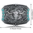 thumbnail image 2 of Cowboy Belt Buckle for Men Western Cowgirl Rodeo Longhorn Bull Belt Buckles, 2 of 6