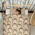 thumbnail image 3 of Hedgehog Pattern Duvet Cover and Pillowcase Set for Single Bedding, Bedroom Accessories for Kids Teens, 3 of 5
