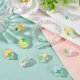 thumbnail image 5 of 60 cuentas acrílicas de 6 estilos con forma de fruta, de plástico, con diseño de fresa y zanahoria, para pulseras, collares y bisutería de Pascua., 5 of 6