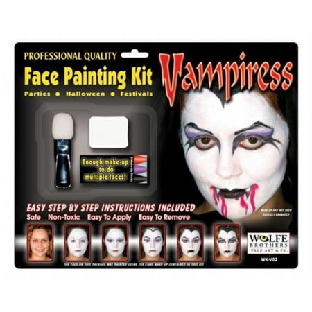 Costumes For All Occasions Wfv02 Vampiress Makeup Kit Wolfe Bro