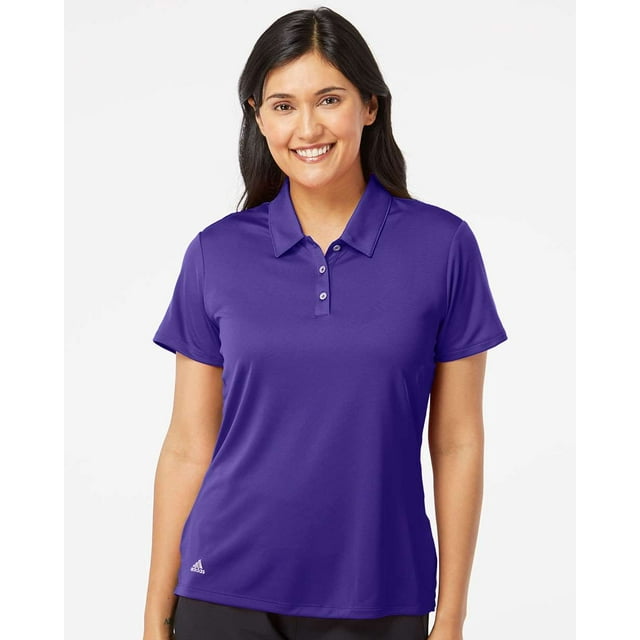 Adidas Polo de Performance pour Femmes, 2TG, Violet Collégial