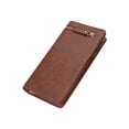 thumbnail image 1 of Cartera larga de lujo Qarigey para hombre con tarjetero clásico y monedero de bolsillo color Café ligero, 1 of 6
