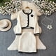 thumbnail image 2 of Conjunto de dos piezas con minifalda, chaqueta pequeña fragante con hongos negros, abrigo elegante, otoño e invierno, novedad, 2 of 5