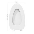 SKDOGDT Extra Soft, Elongated Foam Cushioned Toilet Seat Soft Vinyl