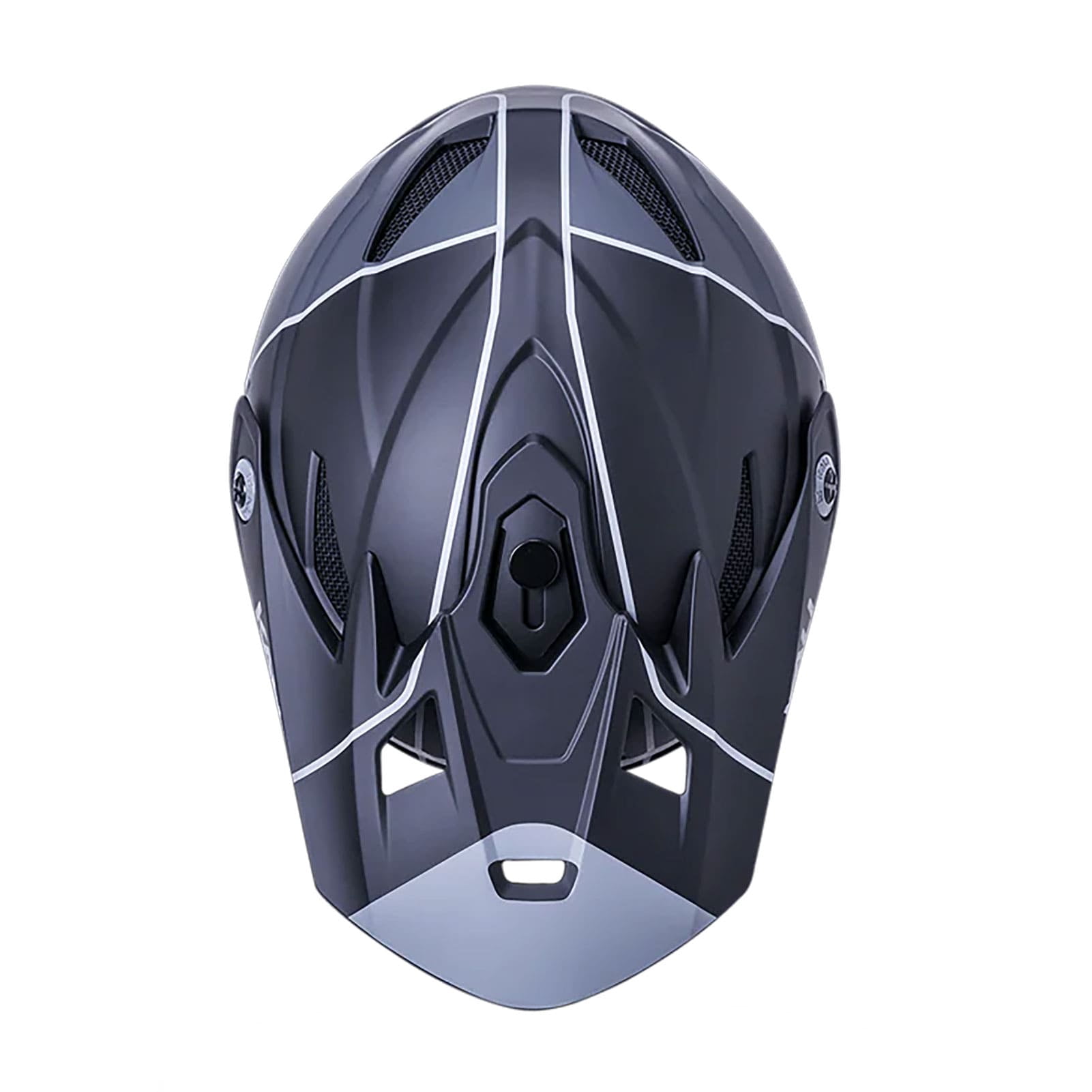 Kali Protectives Zoka Stripe Full-Face Helmet - Matte Black/Gray Large