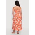 thumbnail image 3 of Women's Floral Front Slit Keyhole Detail Midi Dress, 3 of 3