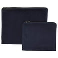 thumbnail image 4 of Tallit and Tefillin Bag Set for Jewish Prayer Shawl Zippered Velvet Bags with Plastic Protection Cover (Navy With Silver Embroidery), 4 of 5