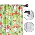 thumbnail image 4 of Blackout Kids Curtains,Red Mushroom Frog Green Pattern Childrens Insulated Curtains Set Of 2,Bedroom Essentials,Toddler Room Decor 42"x84", 4 of 5