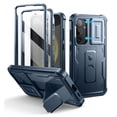thumbnail image 1 of Dexnor for Samsung Galaxy S24 Plus Case with Built-in Slide Camera Cover & Screen Protector & Kickstand, Shockproof Rugged Case Full-Body Bumper Protective Cover for Galaxy S24 Plus 2024, Blue, 1 of 7