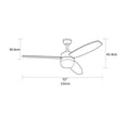 thumbnail image 4 of Ventilador de techo 52” Coolfan Eliseo Smart blanco con 3 aspas MDF reversibles blanco/roble gris, 4 of 5