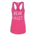 thumbnail image 2 of Wild Bobby, Bear Hug Lover | Womens Animal Lover Jersey Racerback Tank Top, Raspberry, Small, 2 of 3