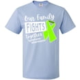thumbnail image 3 of Inktastic Our Family Fights Together Lymphoma Awareness Lime Ribbon T-Shirt, 3 of 5