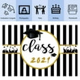 thumbnail image 4 of Labymos 2.1x1.5m / 7x5ft Vinyl Class Graduation Prom Photography Backdrop Background Black and Gold Bachelor Balloon for Picture Photo Photobooth Decoration, 4 of 6