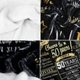 thumbnail image 4 of 50 Birthday Gifts for Women, 50th Birthday Blanket with Gift Box, 50th Birthday Decorations Gift Ideas for Her, 50 Year Old Gifts for Women Turning 50 and Fabulous, 4 of 5