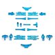 thumbnail image 5 of Brazo oscilante de brazo inferior trasero de 2 piezas, Compatible con Wltoys 104009 12402-a Rc Car, 1, 5 of 5