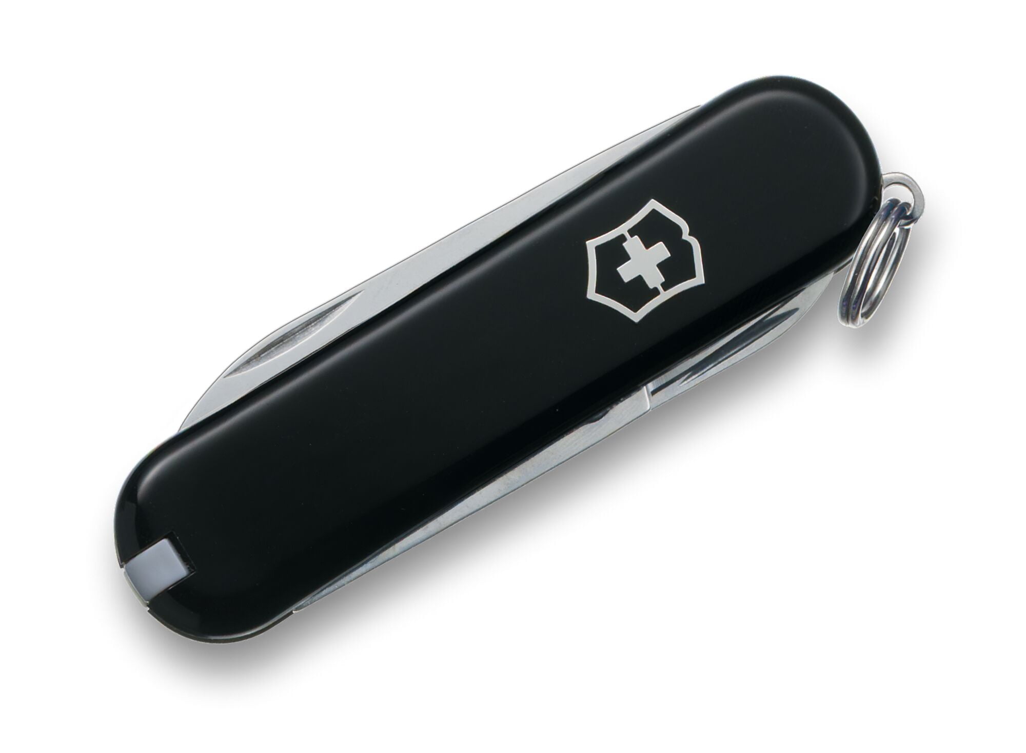 Victorinox Classic SD Swiss Army Knife, 7 Function Compact Pocket Knife, Black