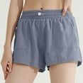 thumbnail image 6 of AXXD Blue Shorts for Women High Waisted Dressy Summer Sports Shorts Fitness Running Loose Breathable Quick Dried Yoga Shorts Mother's Day, 6 of 6