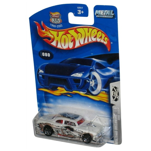 Hot Wheels Boulevard Buccaneers 1/5 (2003) White Shoe Box Toy Car #080