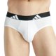 thumbnail image 2 of adidas Calzoncillos hombre, pack de 3 - Calzoncillos, Active Flex Cotton, logo, color sólido Negro/Blanco/Gris XL (X-Large), 2 of 7