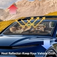 thumbnail image 6 of Xixirimido Car Windshield Sun Shade Foldable Sunshade Front Window Cover Sun Visor for Trucks SUVs Sedan Universal Car Interior Accessories, Funny Owls, 6 of 8