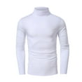 thumbnail image 3 of Biekopu Mens High Neck Polo Neck Tops Turtleneck Cotton Pull Over Sweaters Stretch Jumpers, 3 of 9