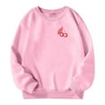 thumbnail image 4 of HUITKMM Girls Winter Warm Casual Crewneck Pullover Hoodie Soft Comfortable Daily Wear with Sneakers for Kids Age 3-14 Years, 4 of 6