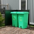 thumbnail image 4 of Gymax Privacy Fence Screen 48'' L x 48'' H Air Conditioner Fence w/ Metal Ground Stakes Black, 4 of 10