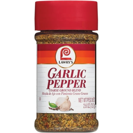 (2 Pack) Lawry's Garlic Pepper, 2.6 oz