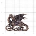thumbnail image 3 of Purple Amethyst Dragon Crystal Pin Brooch, 3 of 3