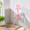 thumbnail image 6 of Multifunctional LED Desk Lamp with Power Strip – Wall Plug Night Light with USB A USB C Outlets – Touch Control Dorm Room Office Bedside Lamp, 6 of 8