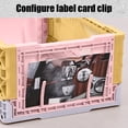 thumbnail image 4 of EGNMCR Storage Containers Desktop Folding Storage Basket Kitchen Household Refrigerator Industrial Style Coffee Corner Sundry Organising Basket Stackable Small Size Plastic Folding Storage Basket, 4 of 6