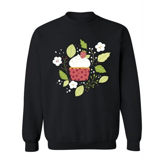Strawberry Cupcake. Sweatshirt Women -Image by Shutterstock, Female XX-Large