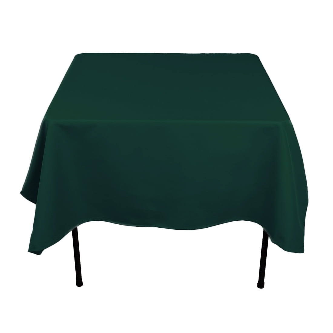 70 in. Square Polyester Tablecloth Hunter Green - Walmart.com - Walmart.com