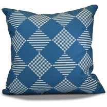 Simply Daisy 16" x 16" Check It Twice Geometric Print Pillow