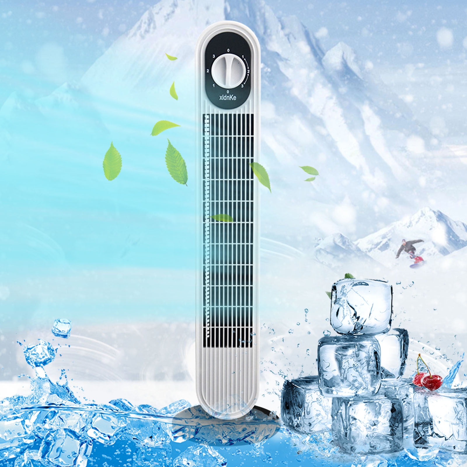 BeforeyaynLeaf Tower Fan, No Leaf Fan, Floor Fan, Remote Control Timing, Household Three Speed