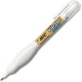 BIC WiteOut Quick Dry Correction Fluid, Shake 'N Squeeze Pen Tip Applicator, 8 mL, White, 1