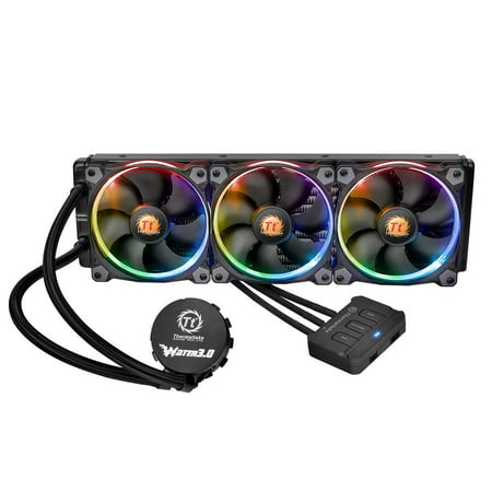 Thermaltake Water 3.0 Riing RGB 360mm Water Liquid Cooling Gaming CPU Cooler AIO -