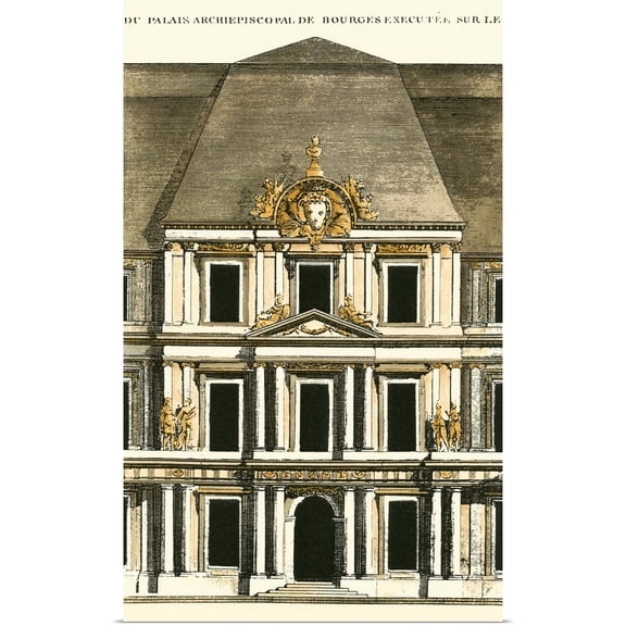 Great BIG Canvas | Rolled Vision Studio Poster Print entitled Building Facade II