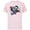 Soft Pink, variant on Disney Lilo & Stitch Techno Time Travel Earthbound - Short Sleeve Cotton T-Shirt for Adults - Customized-Athletic Heather