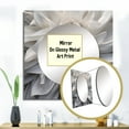 thumbnail image 3 of Designart "Dreamy Petal Serenity" Flowers White Large Square Mirror - Square Bedroom Mirror Printed Wall Decor - Traditional Square Printed Wall Mirror Art, 3 of 5